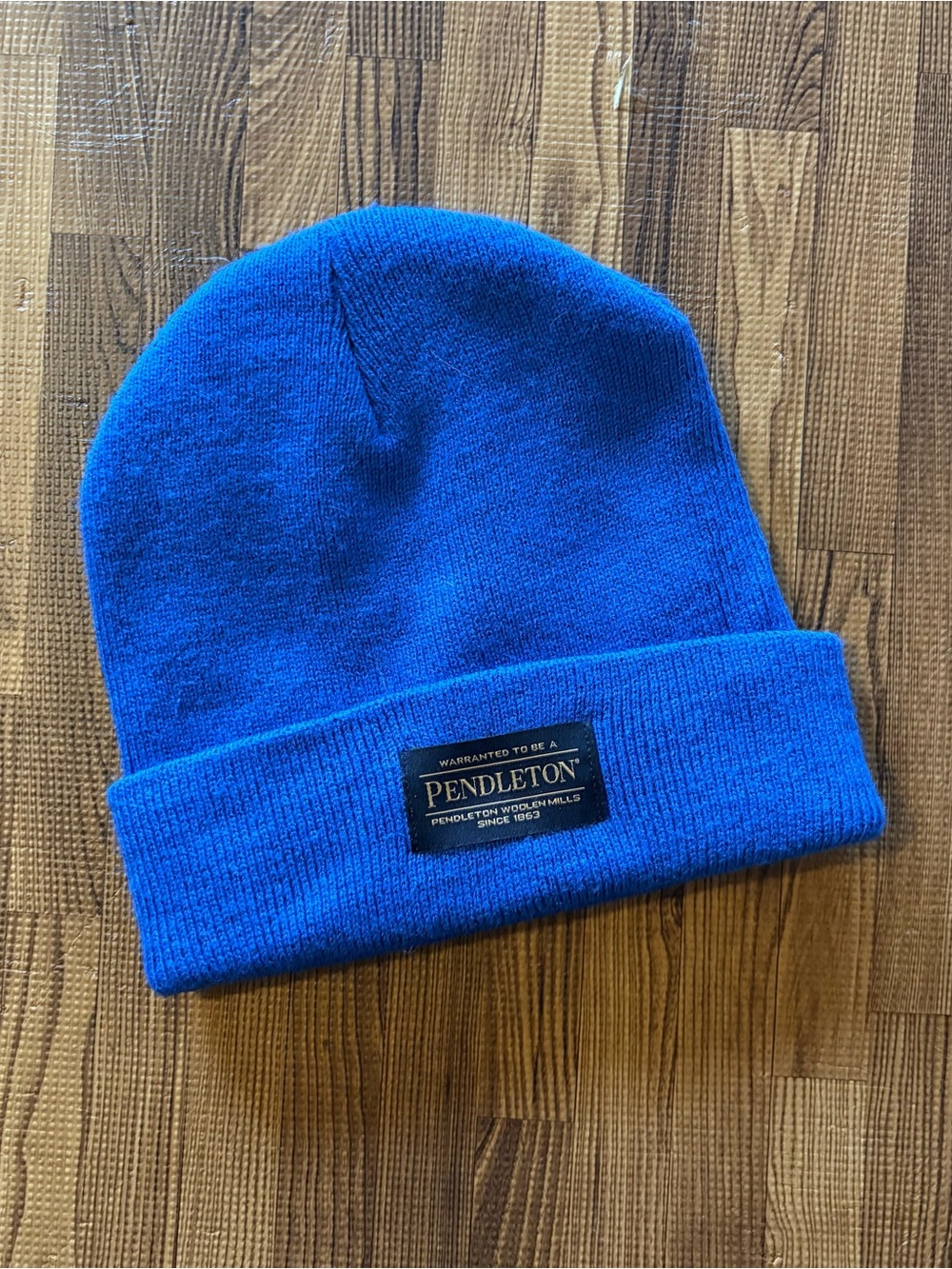 NWOT Pendleton Cobalt Blue Knit Cuffed Beanie